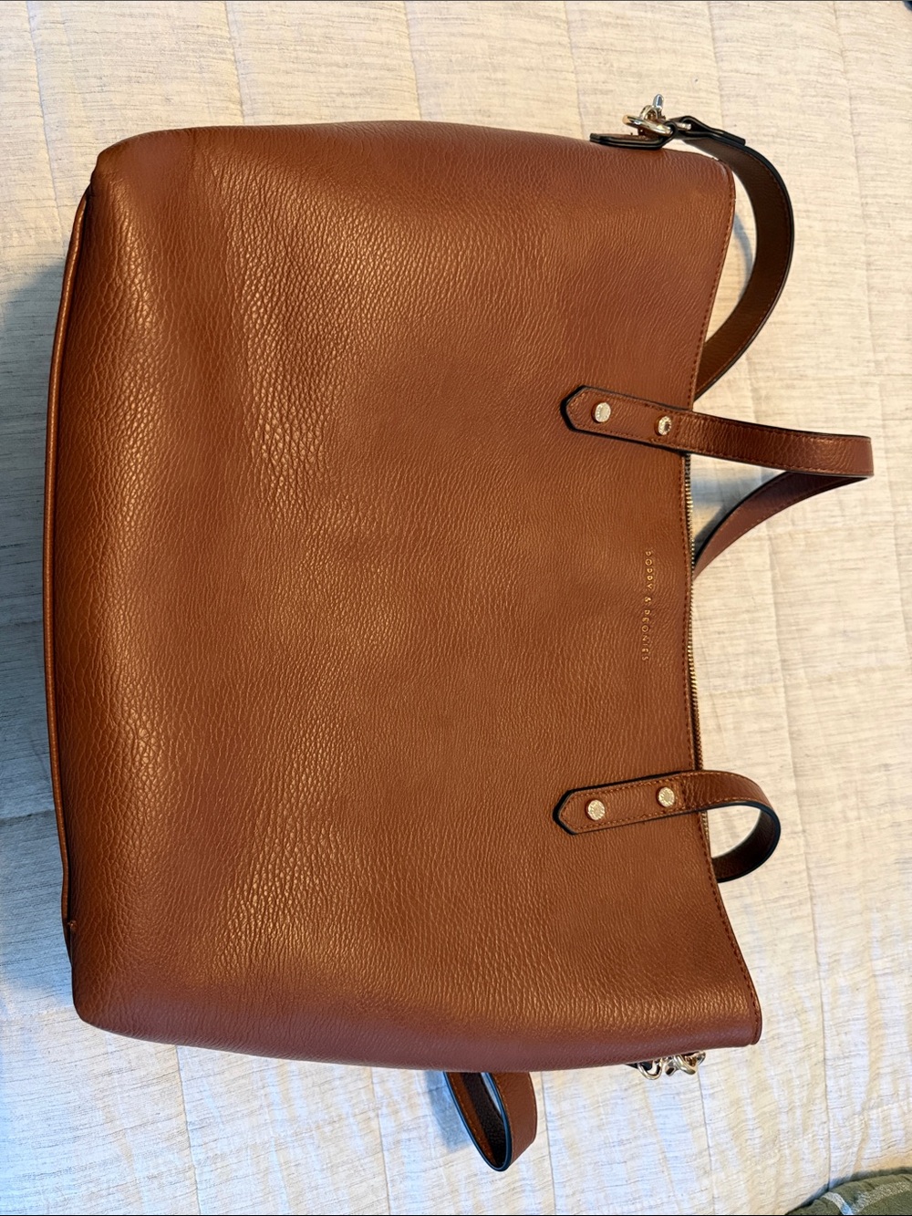 Poppy and Peonies Brown Go-Getter and tech case